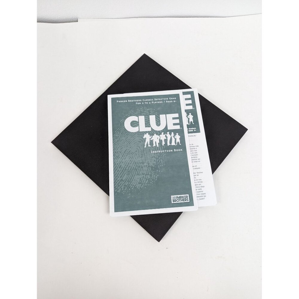 2005 Clue Board Game Replacement Parts Game Board Instructions